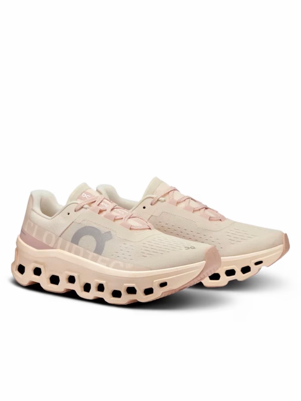 On Running Cloudnova Women's Sneakers in Pale Pink and Cream